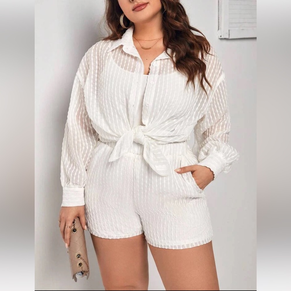 White two piece set